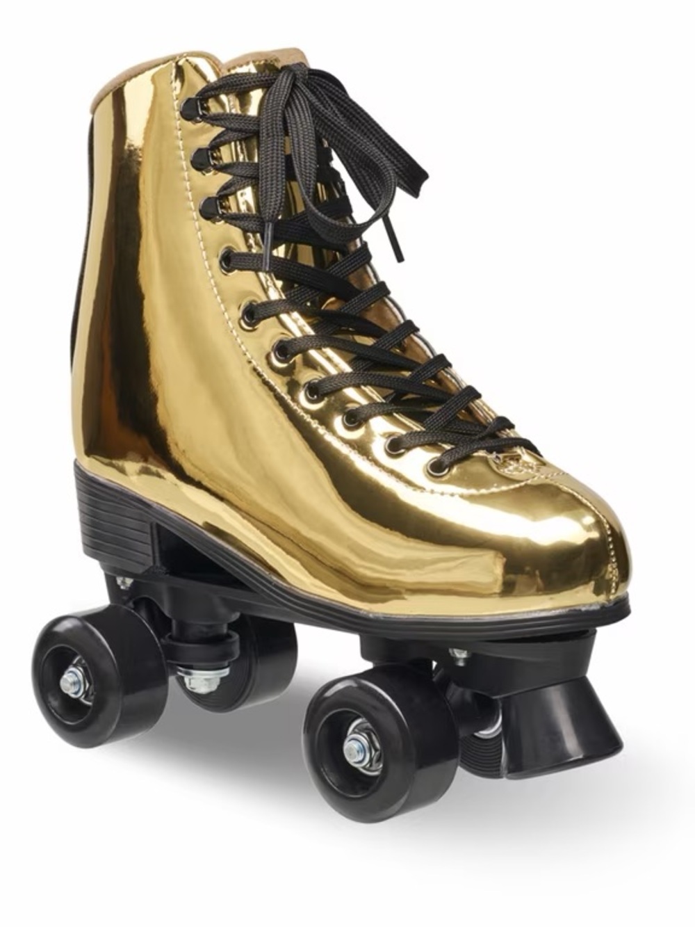 C&C California Shiny Gold Kids Lace-Up Boots